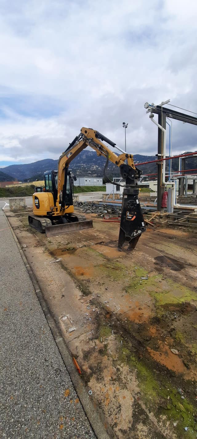 Intervention d'évacuation de chantier